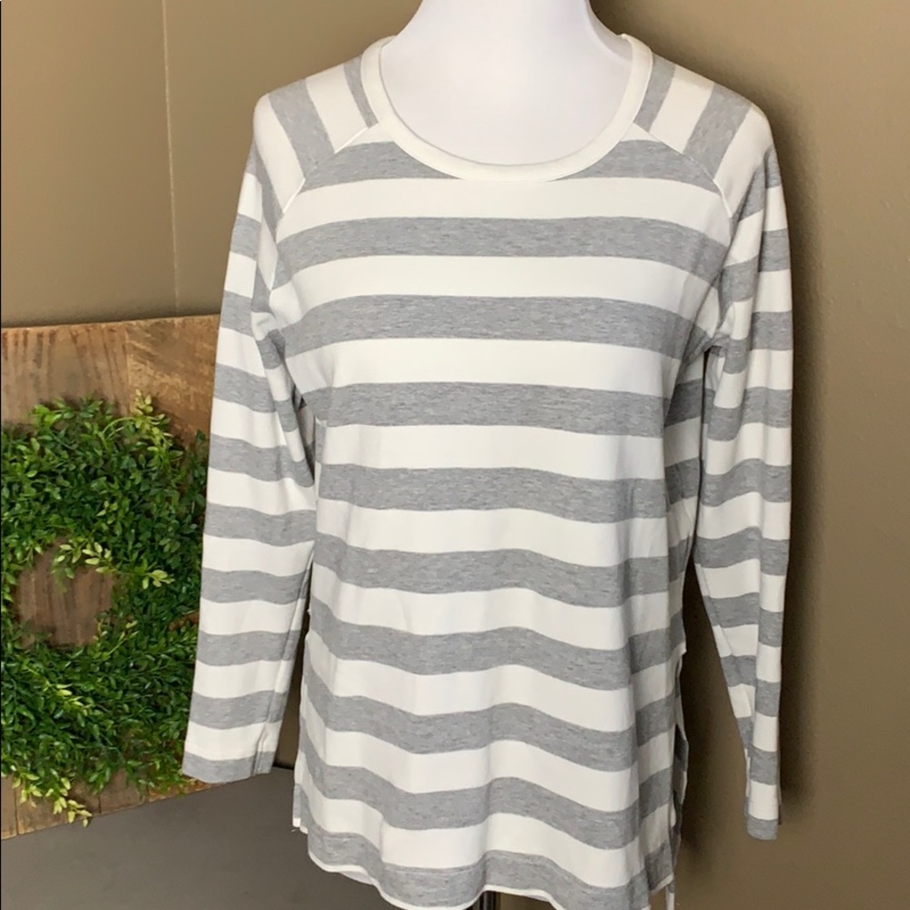 ZARA W/B Collection Striped Long Sleeve Shirt